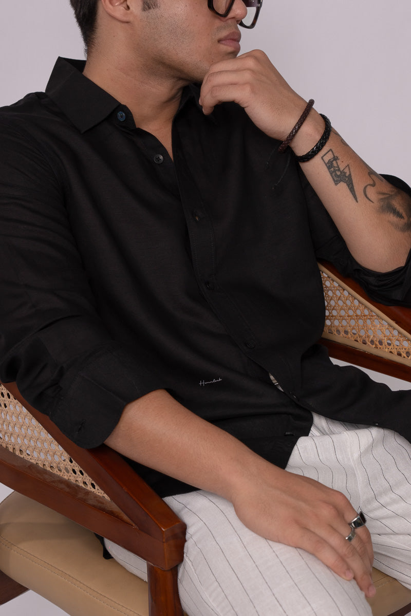 Noir Linen Shirt