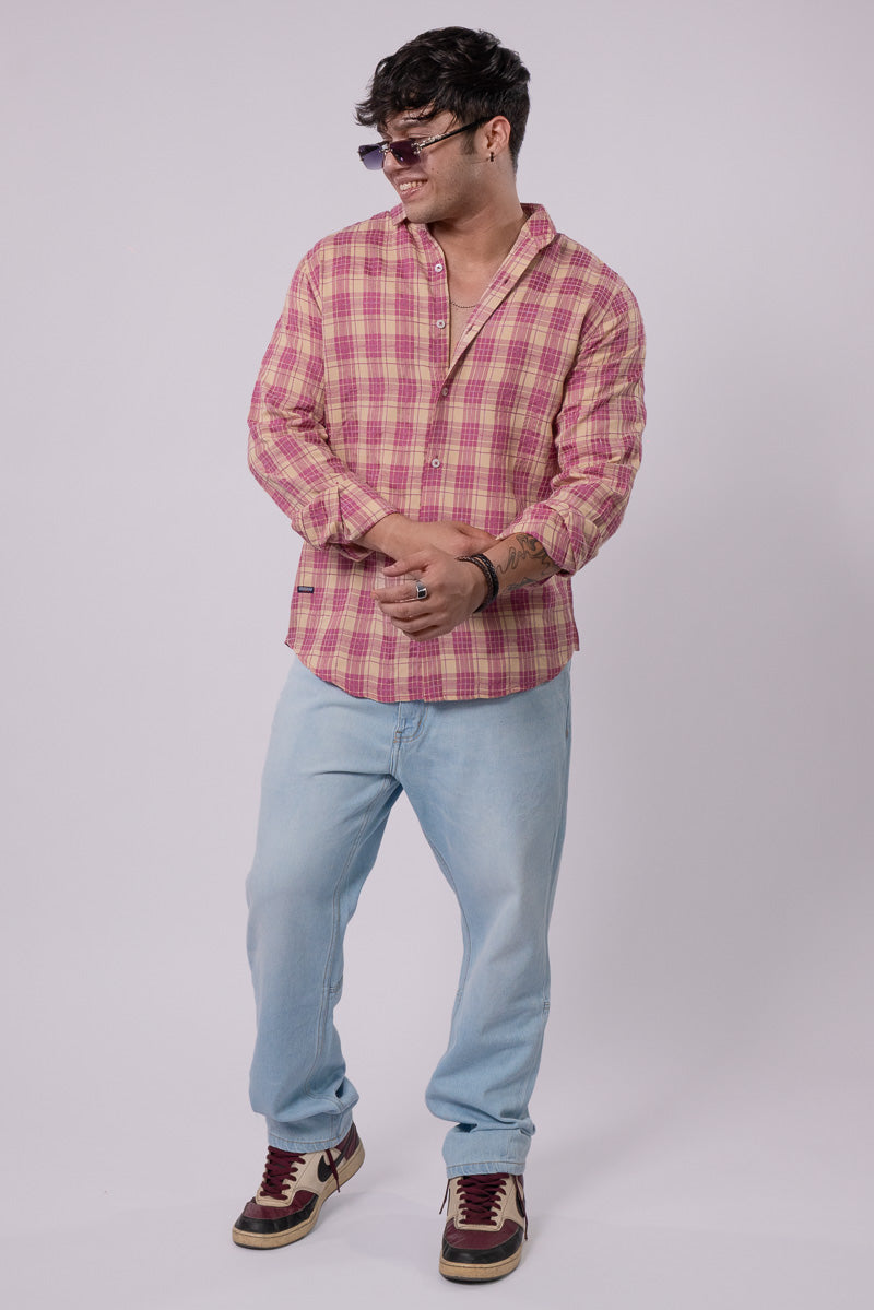 Pink Checks Shirt