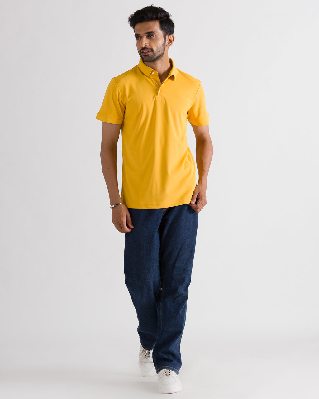 Yellow Polo Look