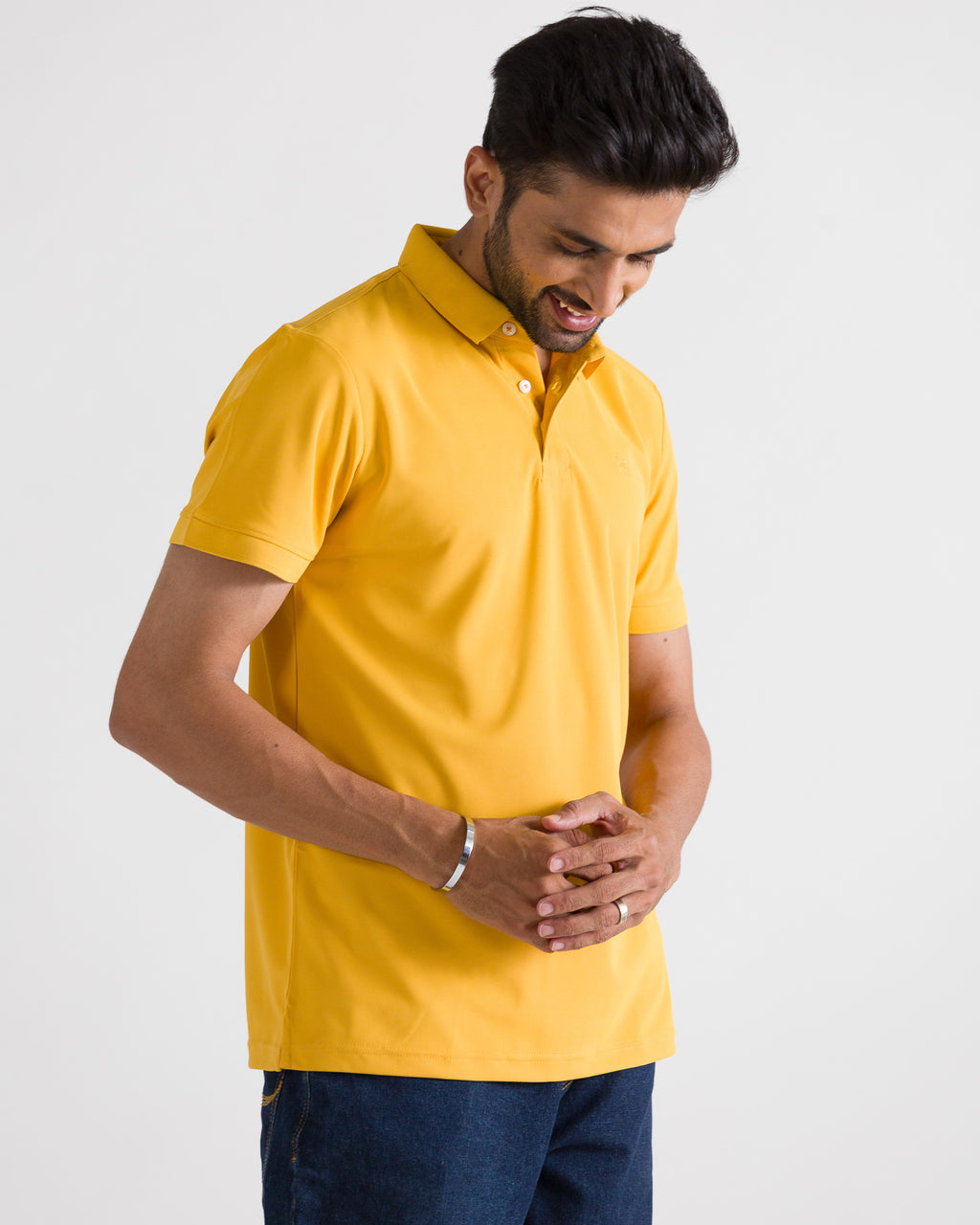 Yellow Polo Look