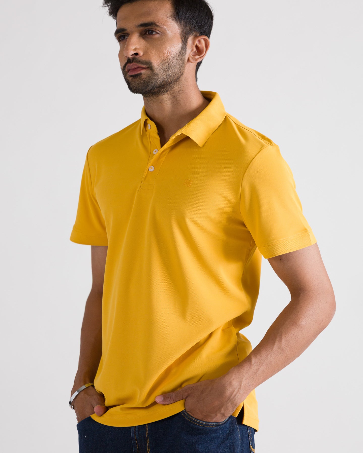 Yellow Polo Look