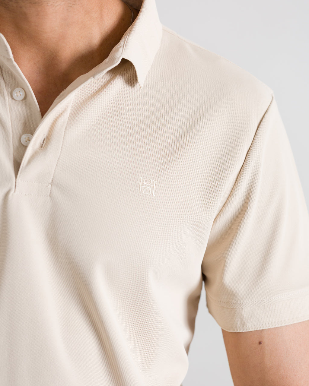 Cream Polo Look