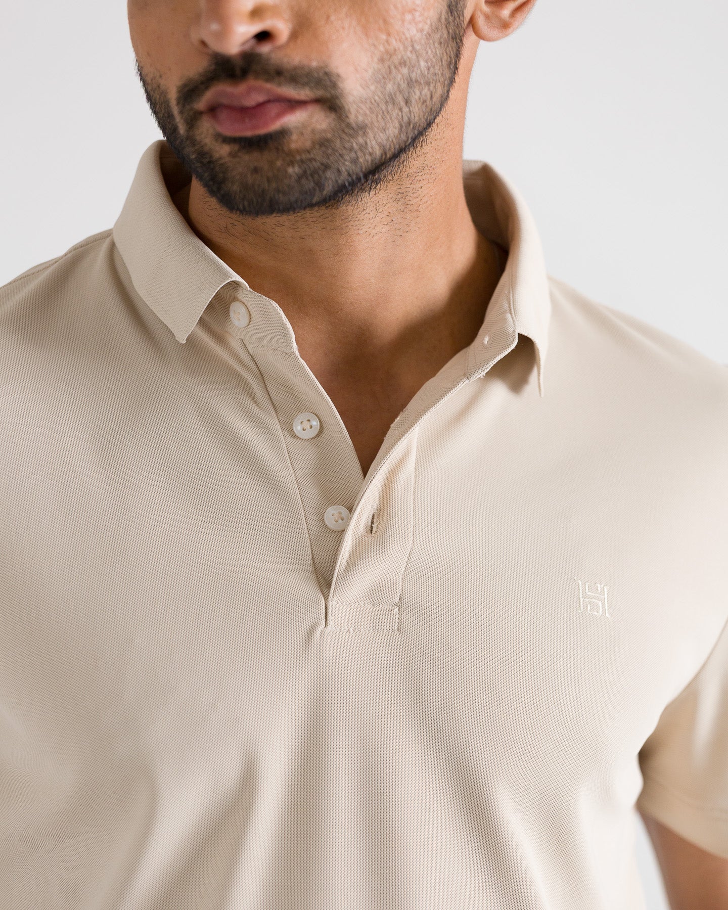 Cream Polo Look