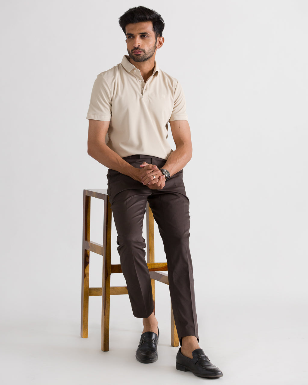 Cream Polo Look