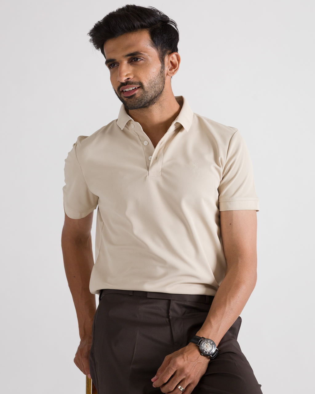 Cream Polo Look