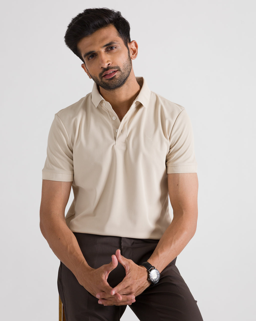Cream Polo Look