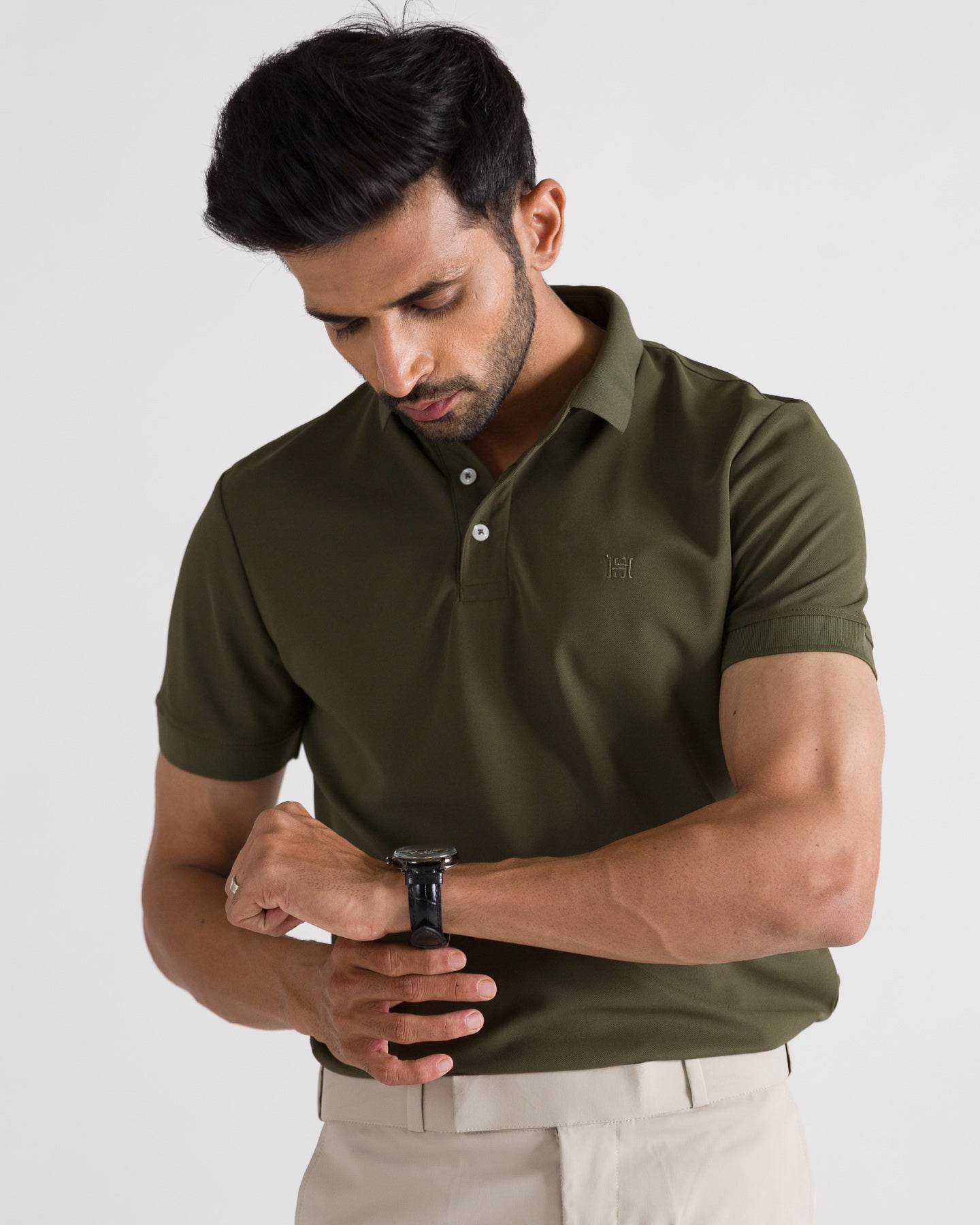 Olive Polo Look