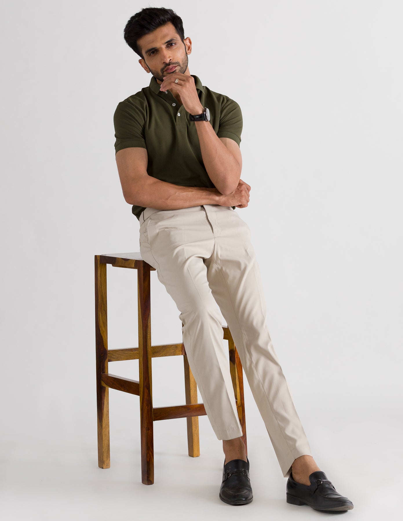 Olive Polo Look