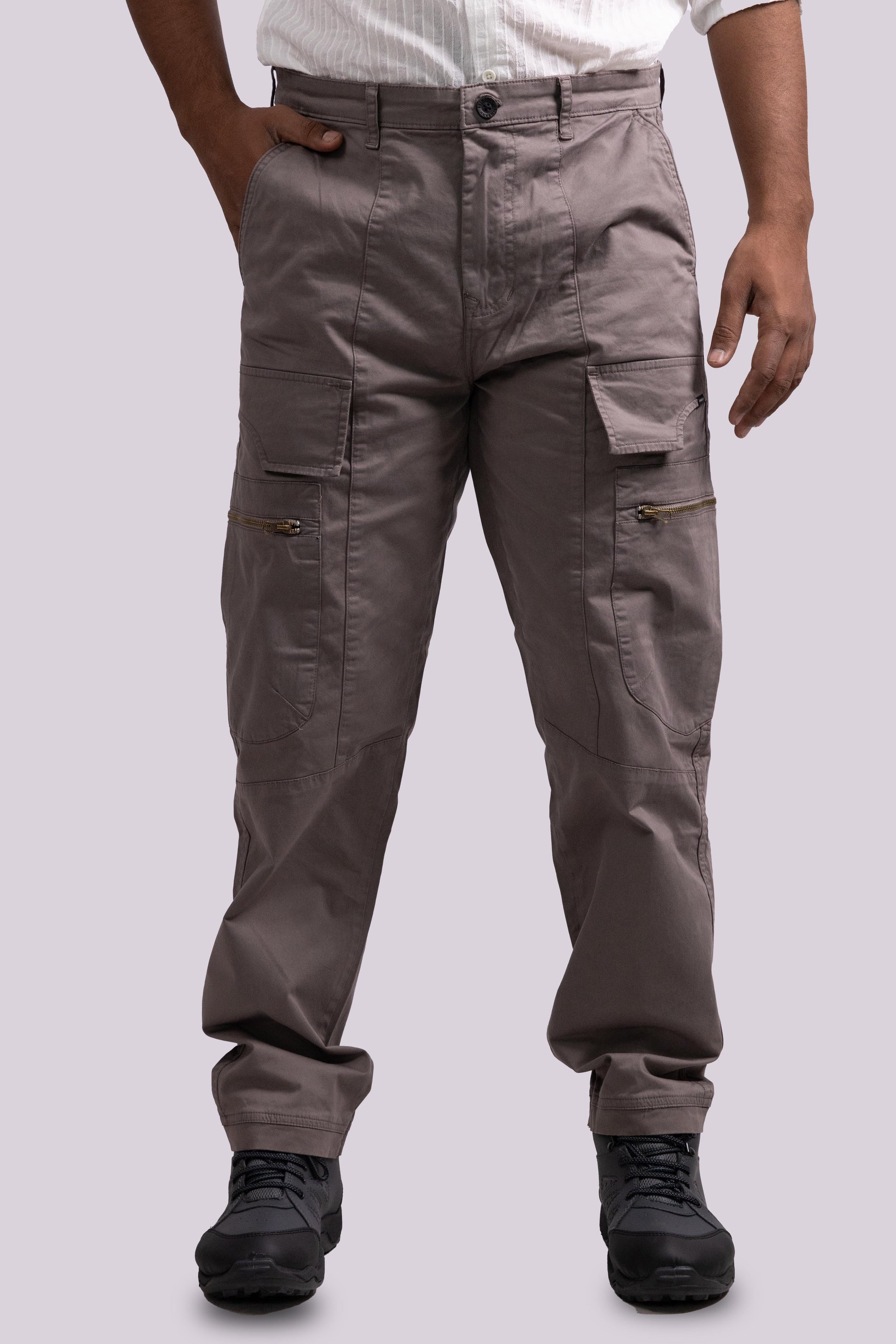 Premium Dark Grey Cargo Pants