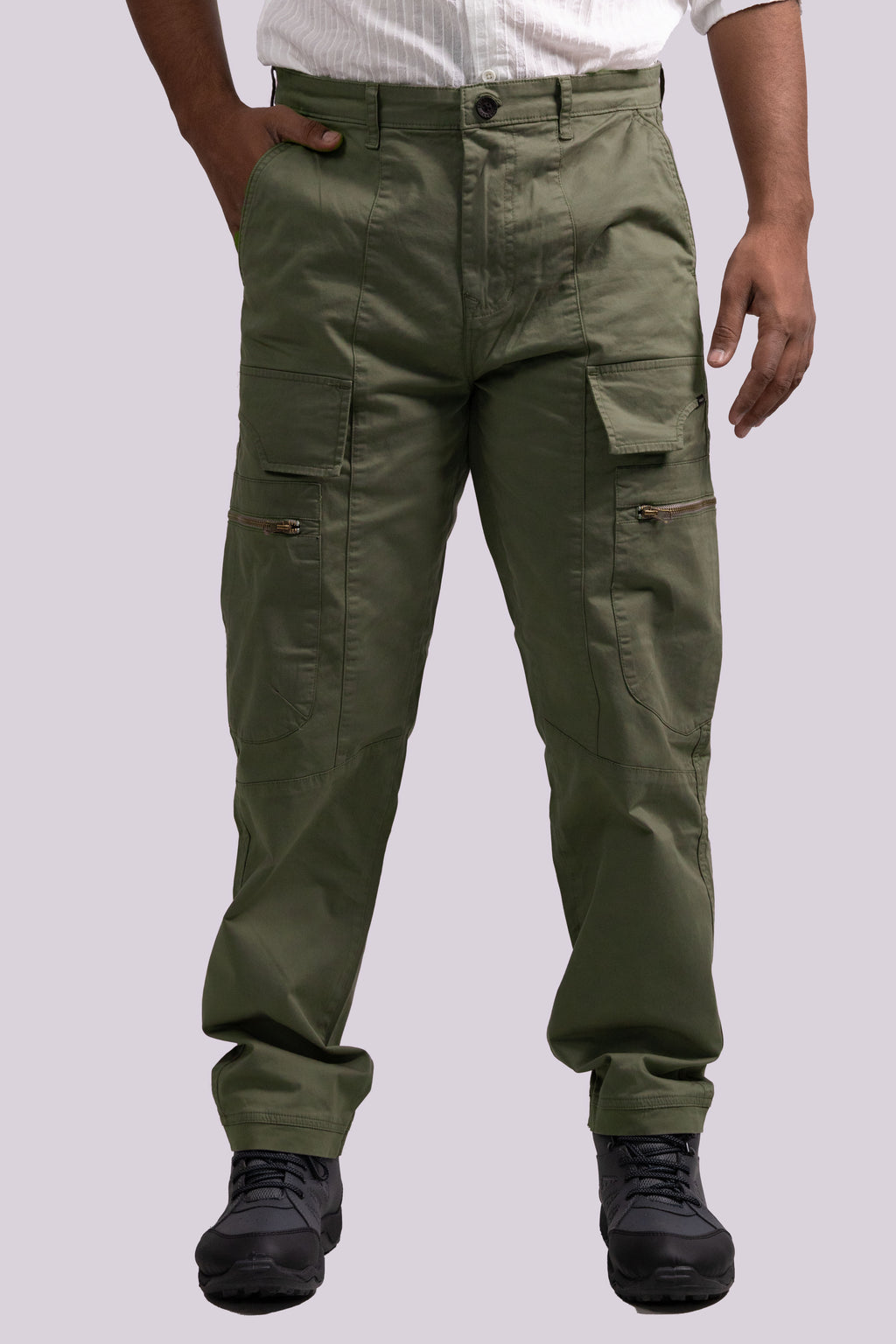Light Olive Green Tactical Cargo Pants