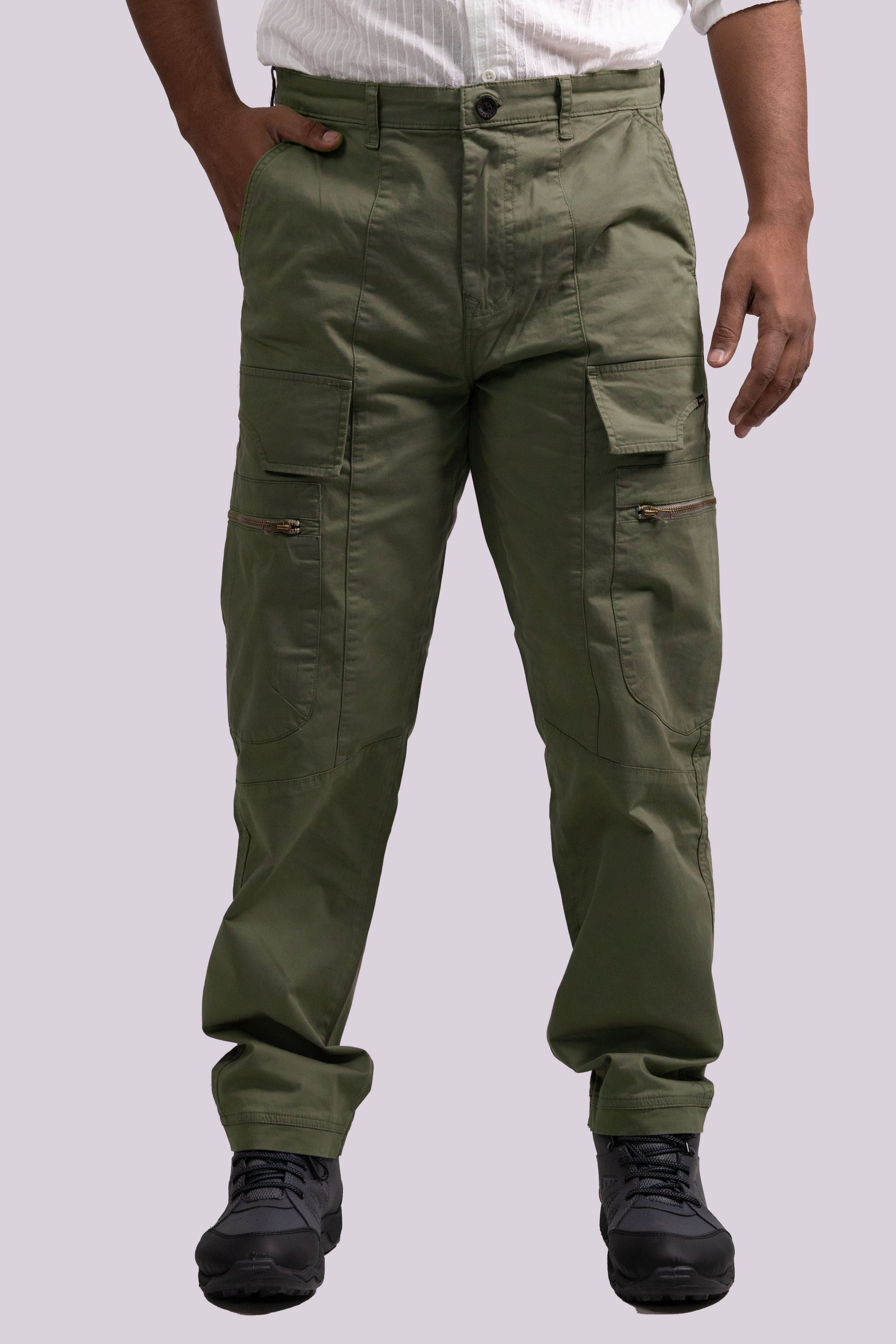 Light Olive Green Tactical Cargo Pants