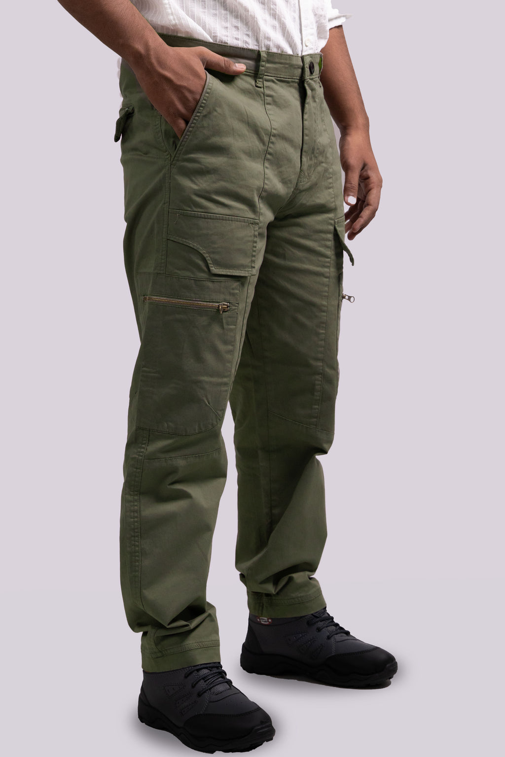 Light Olive Green Tactical Cargo Pants