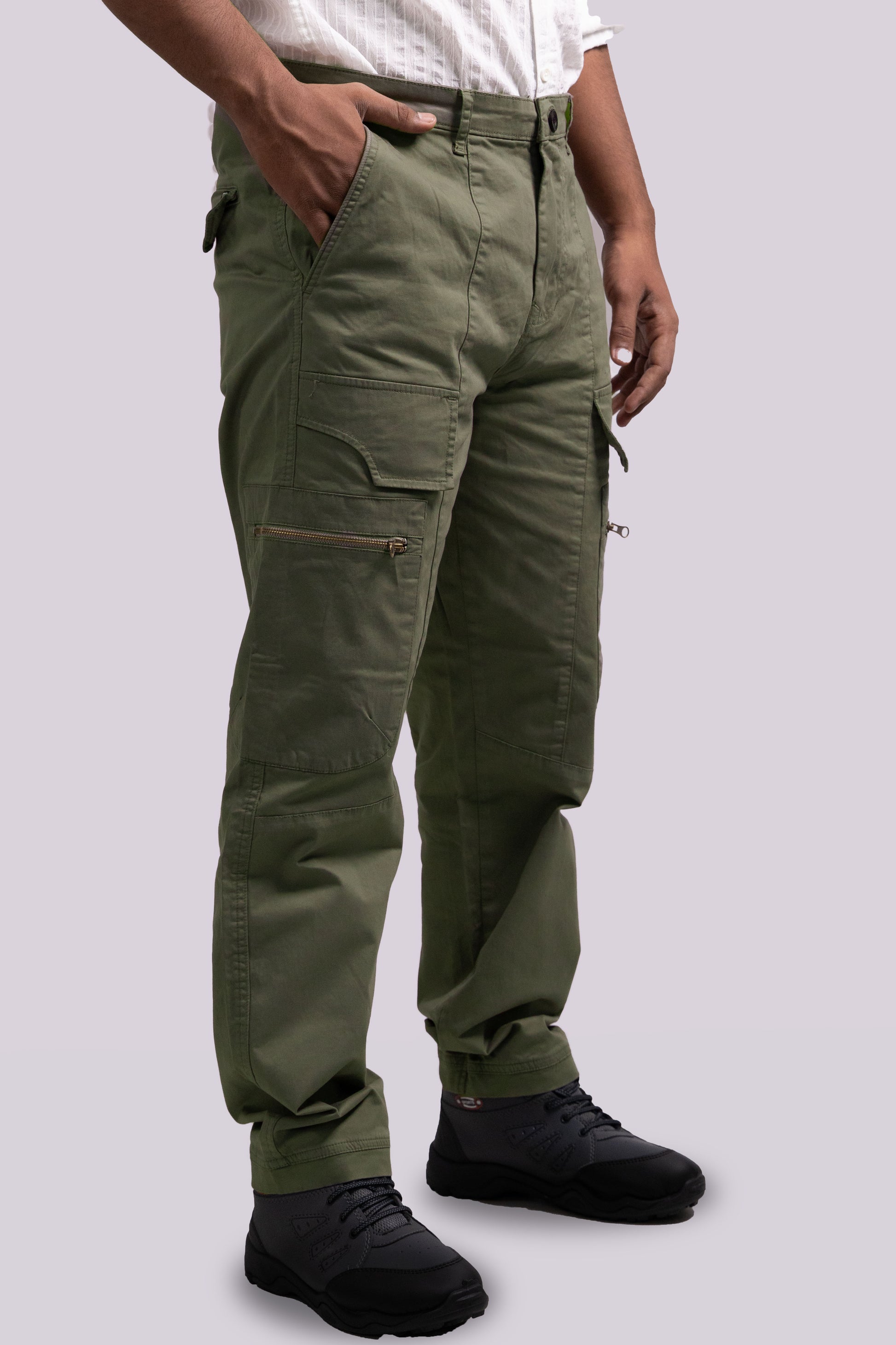 Light Olive Green Tactical Cargo Pants