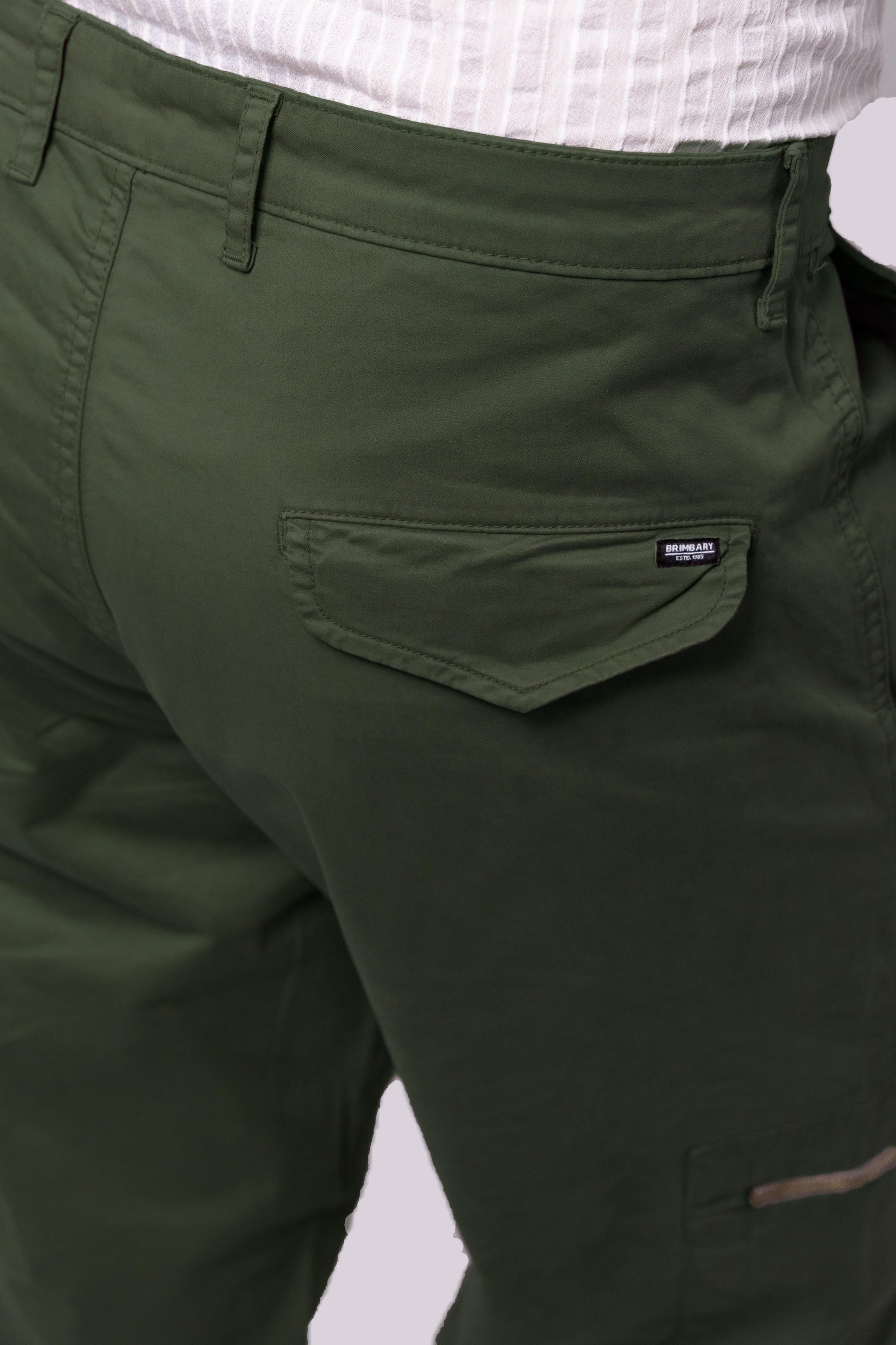 Versatile Dark Olive Green Cargo Pants