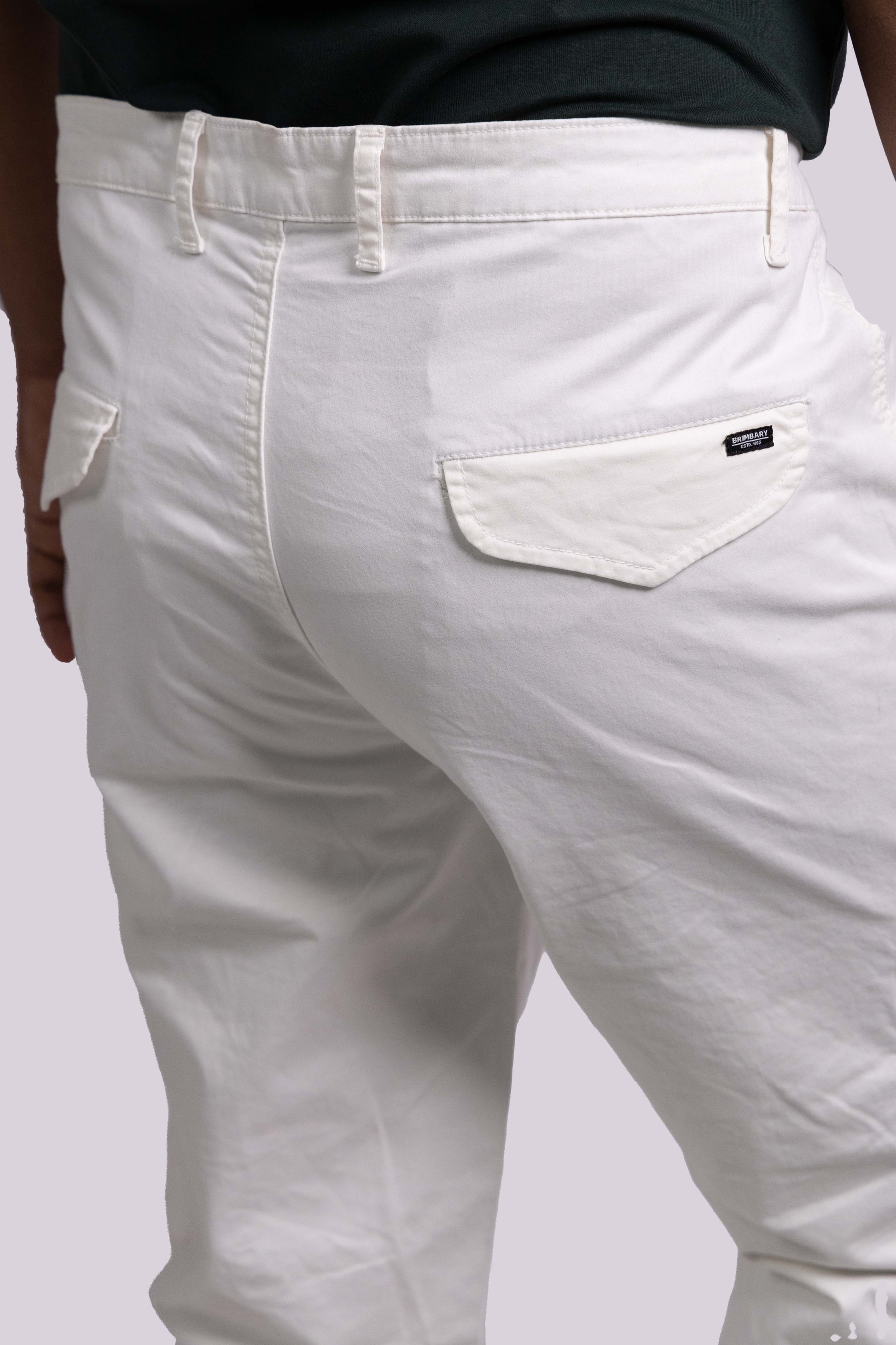 Modern White Cargo Pants