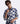 Indigo Abstract Print Casual Shirt