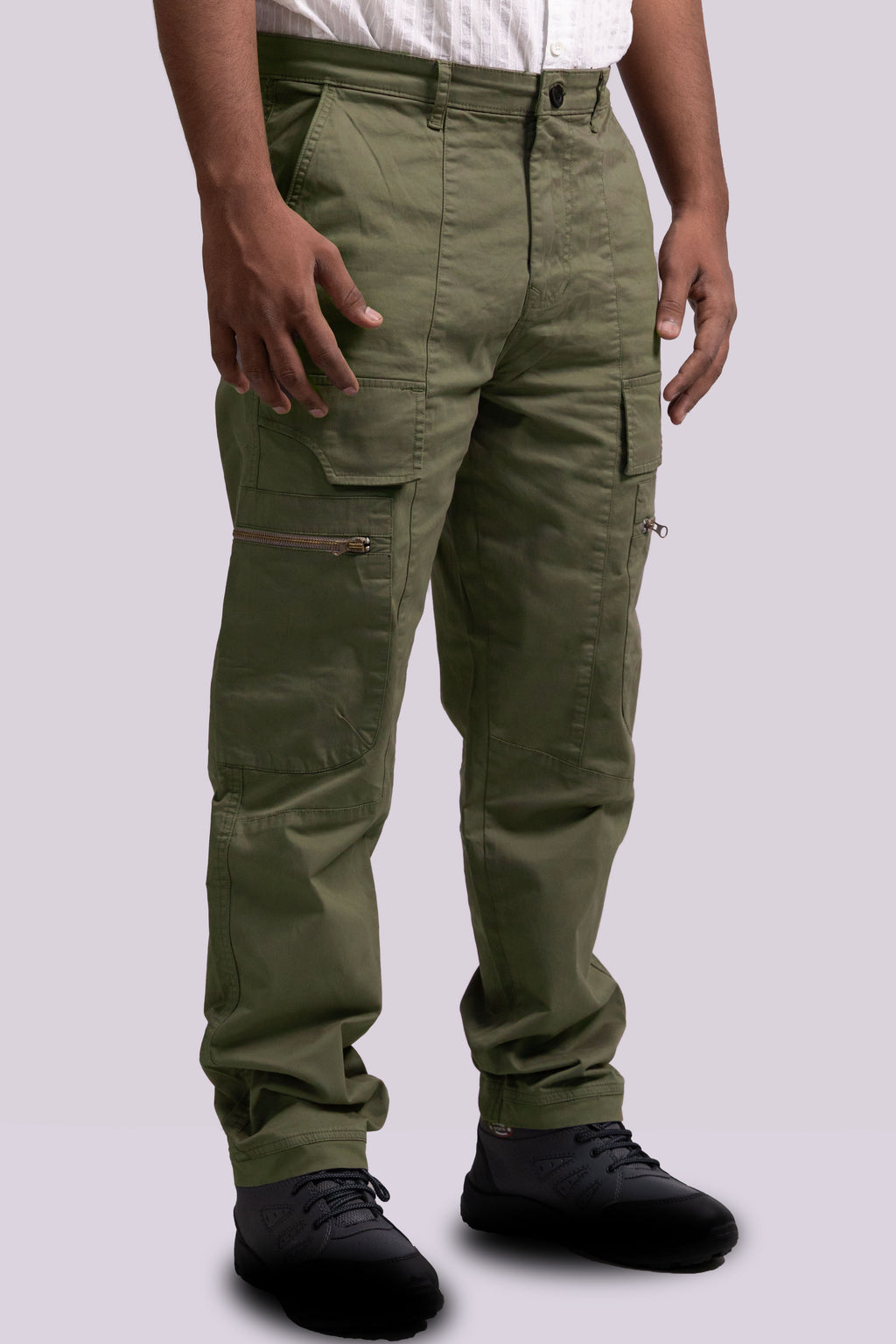 Light Olive Green Tactical Cargo Pants