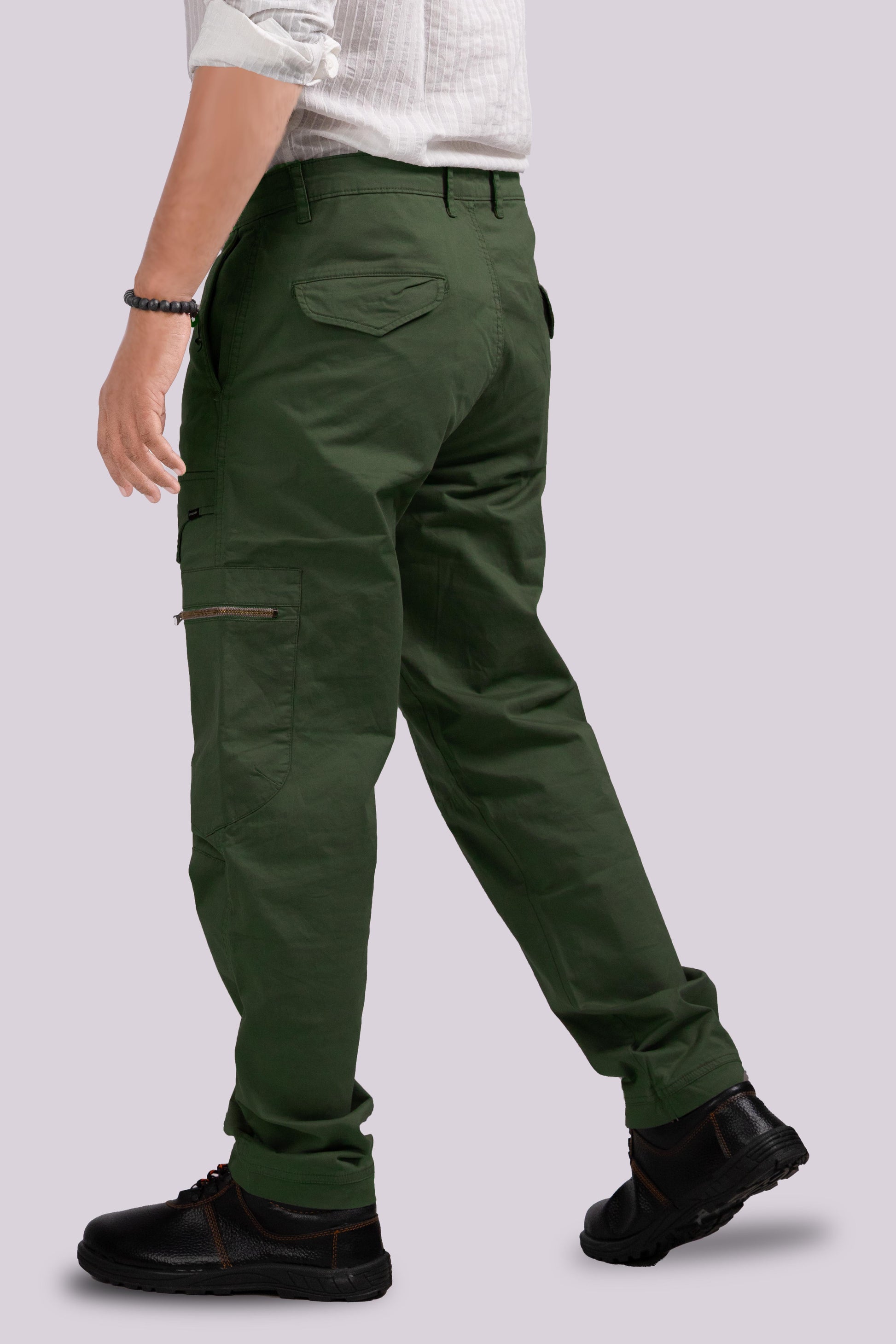 Versatile Dark Olive Green Cargo Pants