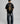 Black Motorcycle Print Oversized T-Shirt for Men