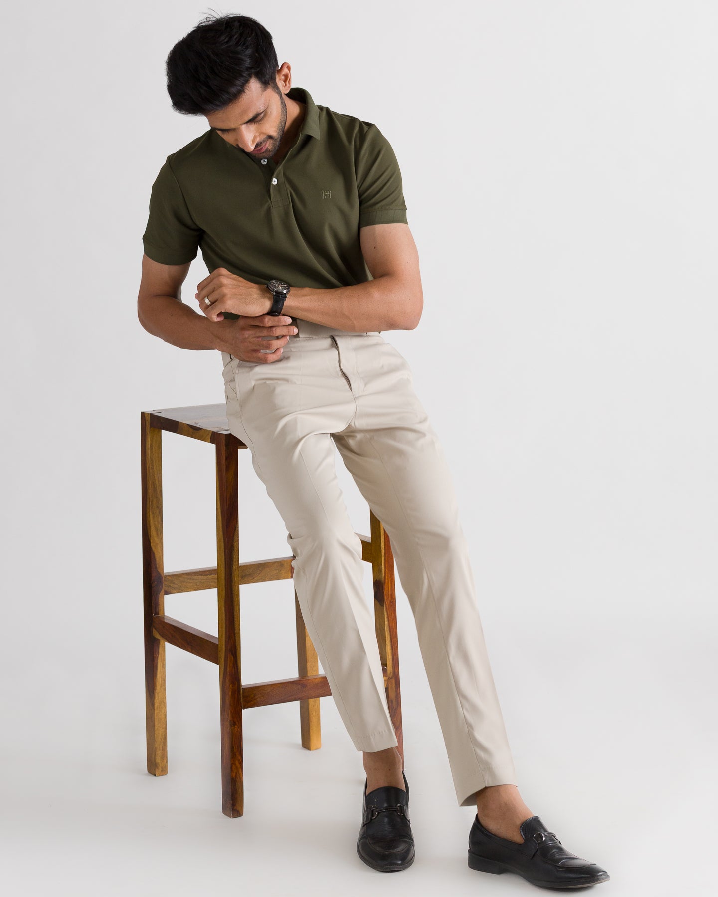 Olive Polo Look