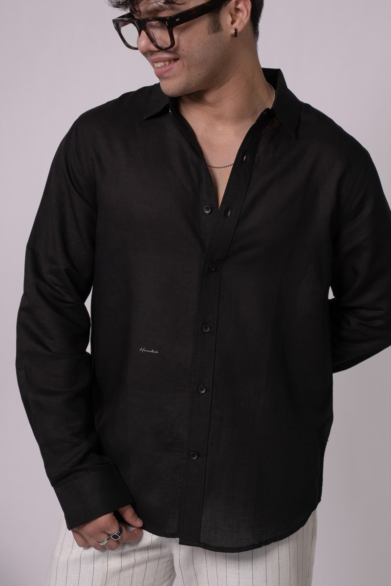 Noir Linen Shirt