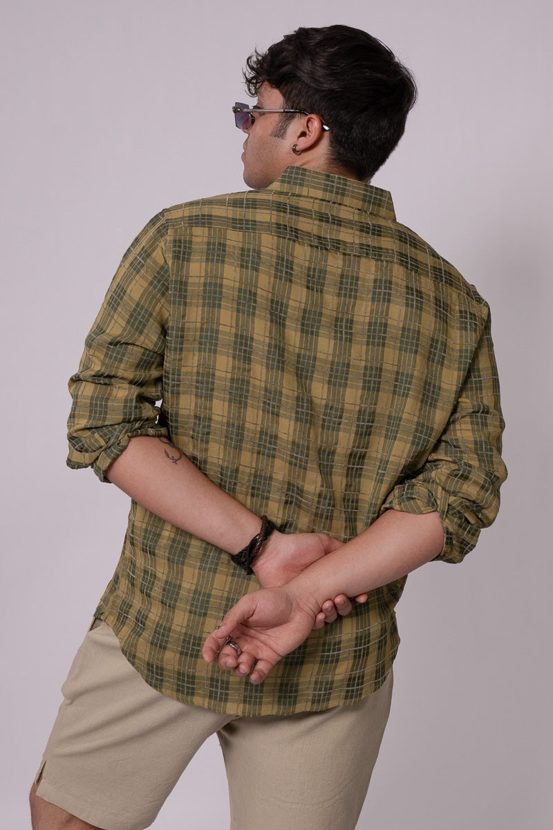Olive Checks Shirt