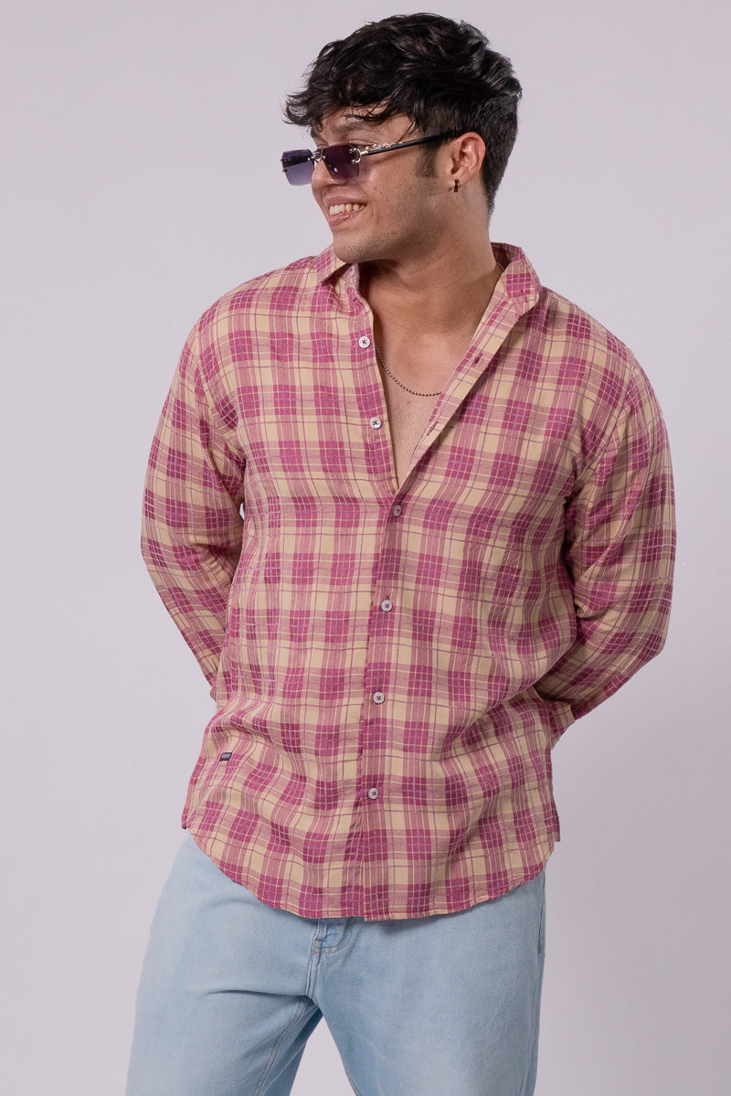 Pink Checks Shirt