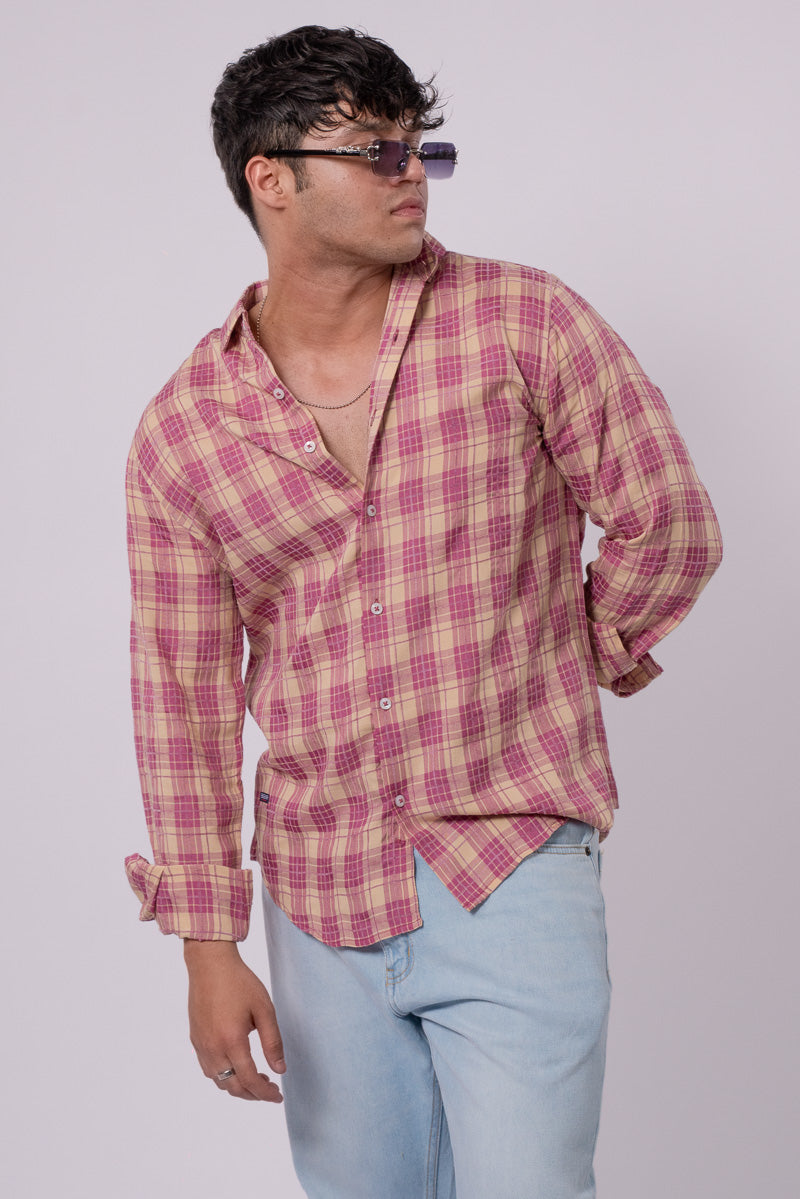 Pink Checks Shirt