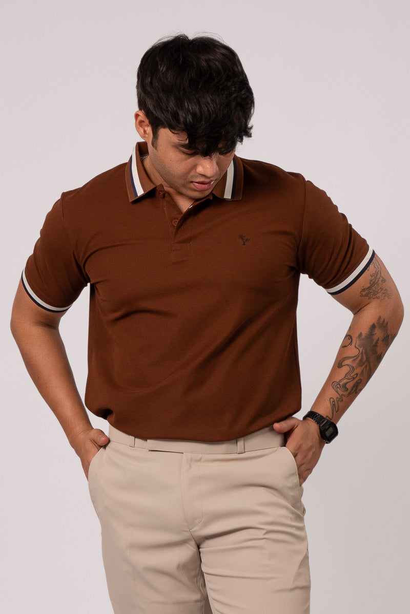 Brown Polo Tee