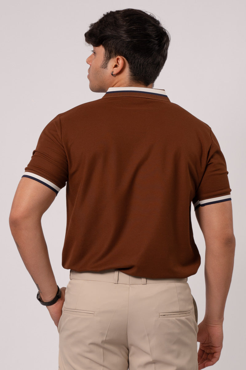 Brown Polo Tee