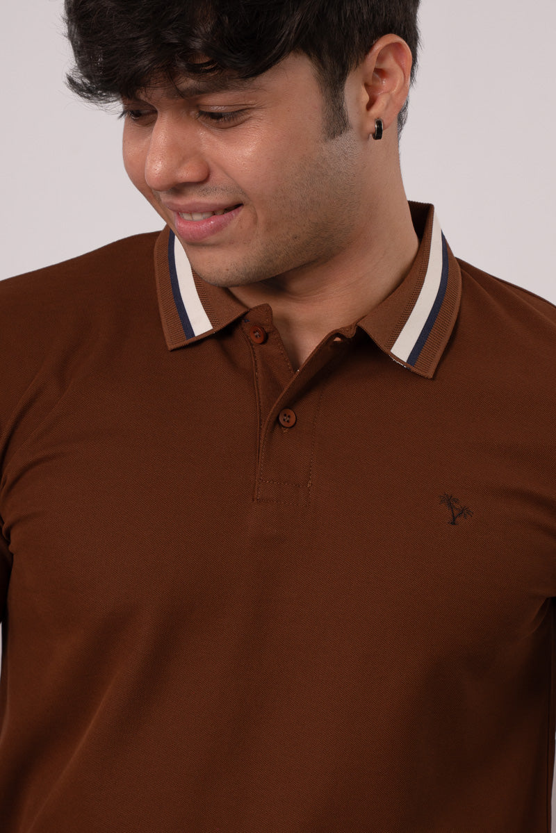 Brown Polo Tee