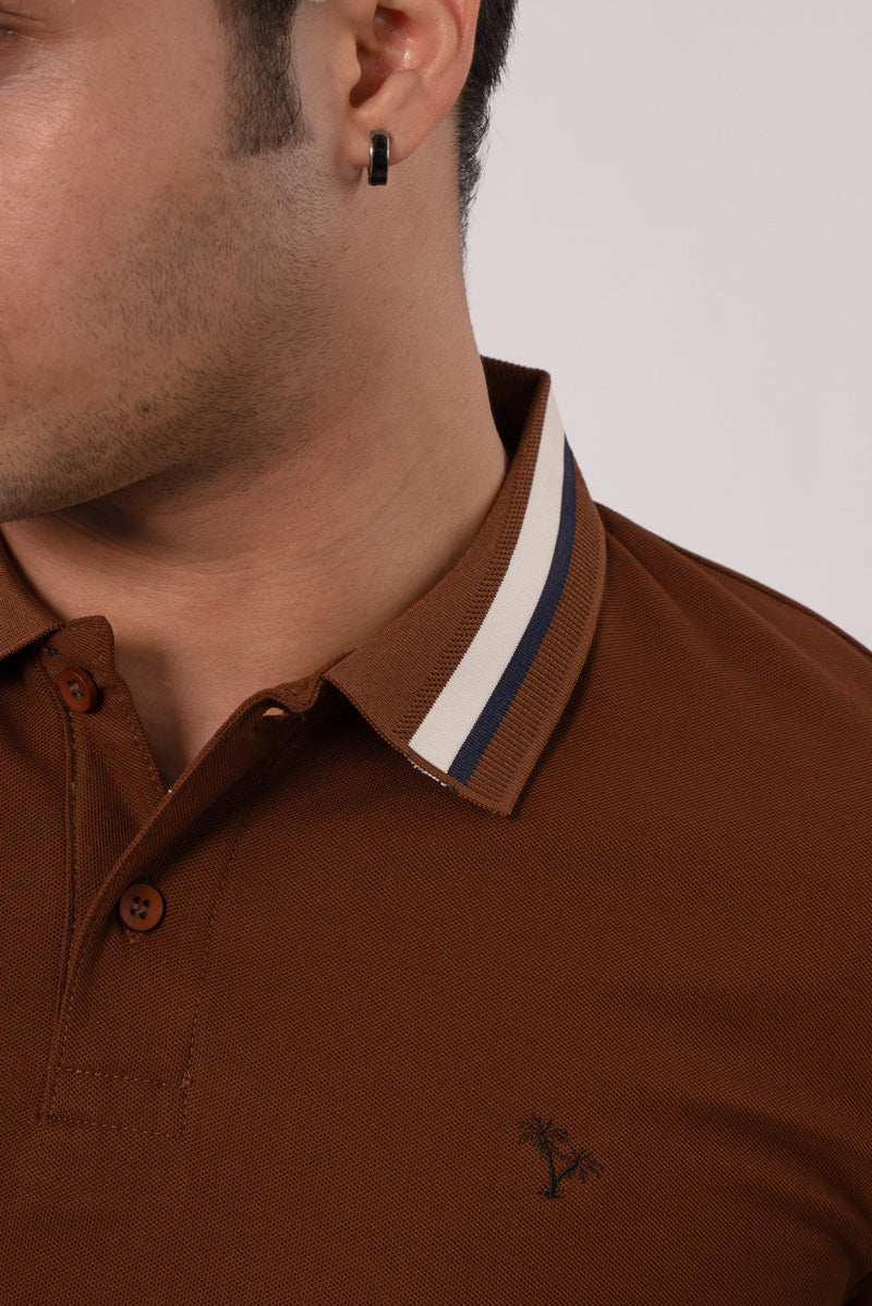 Brown Polo Tee