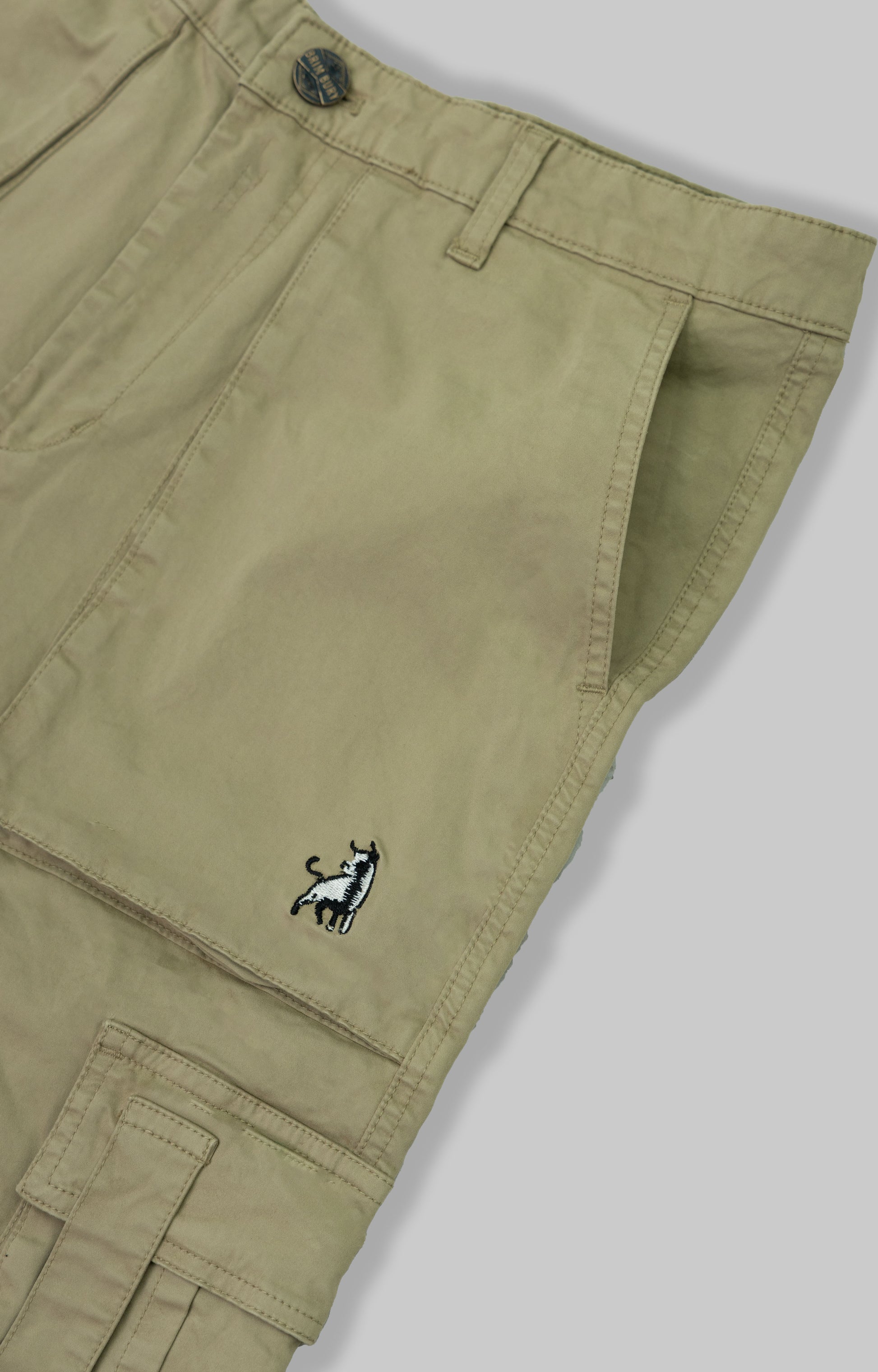 Men's Relaxed-Fit Durable Stretch Khaki Cargo Pants