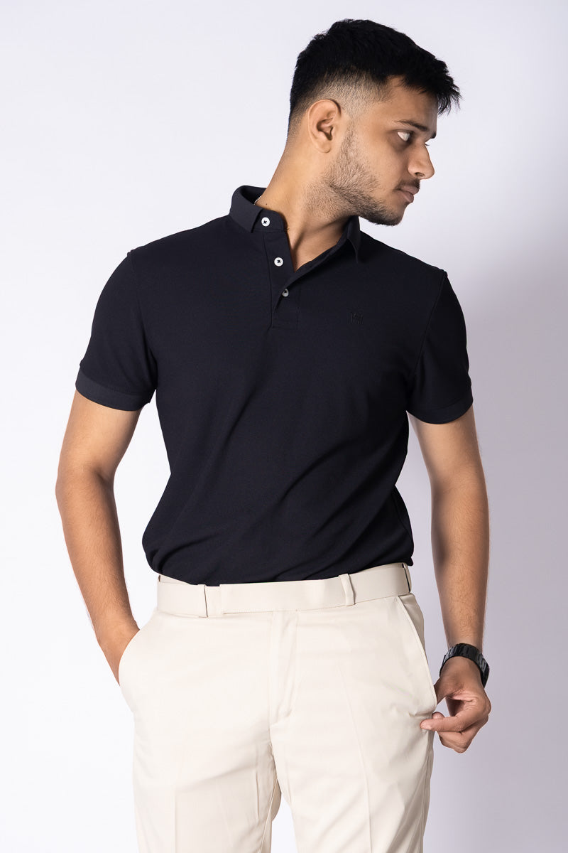 Classic Black Polo