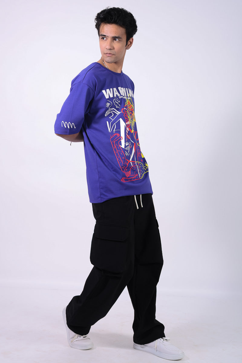 Violet Oversized Graphic T-shirt Unisex
