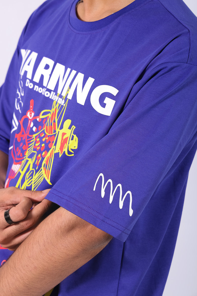 Violet Oversized Graphic T-shirt Unisex