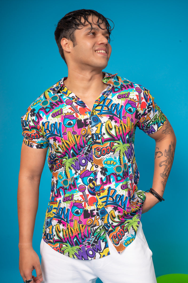 Vibrant Comic Pop Shirt