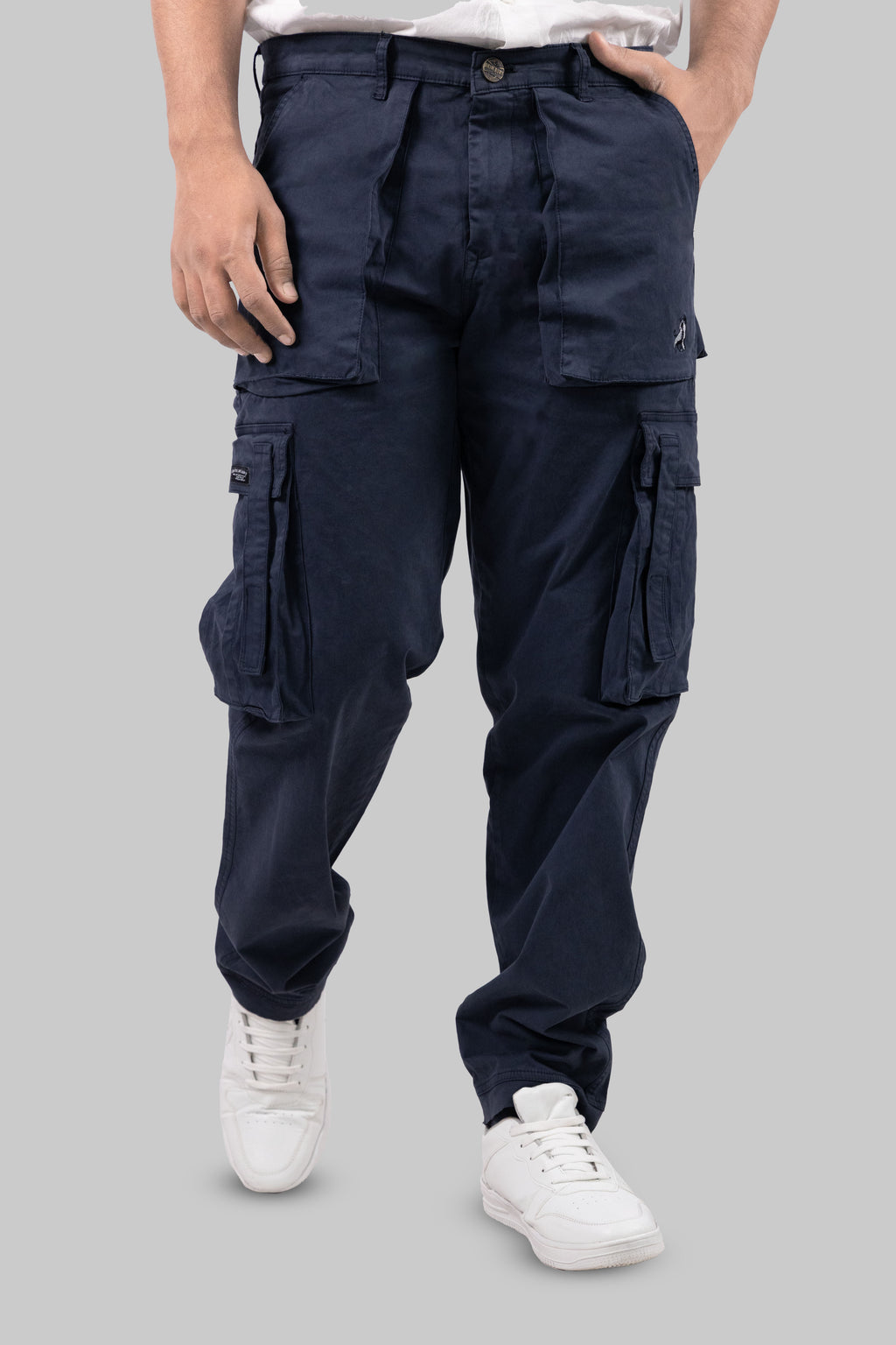 Tactical Navy Blue Multi-Pocket Cargo Pants