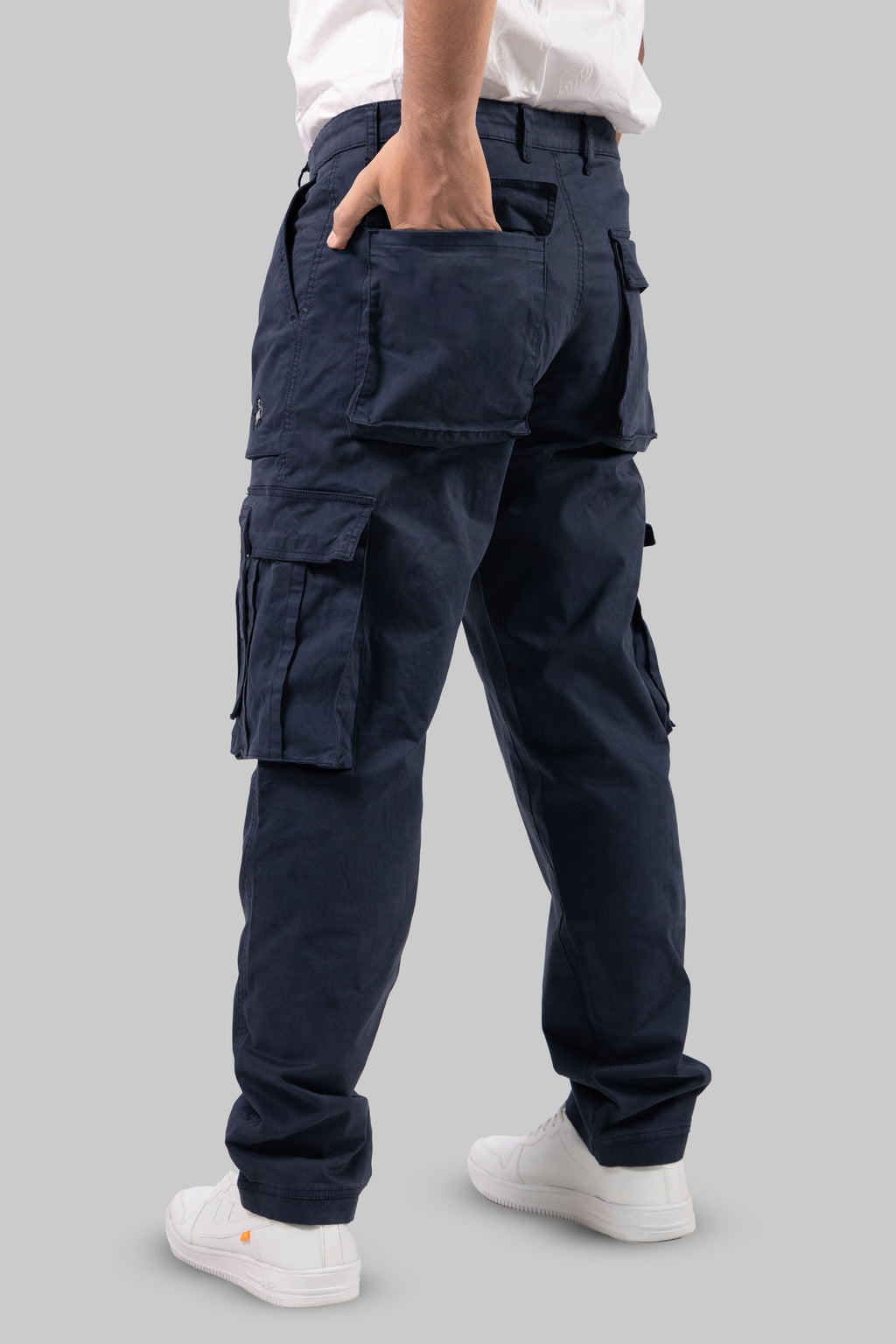 Tactical Navy Blue Multi-Pocket Cargo Pants