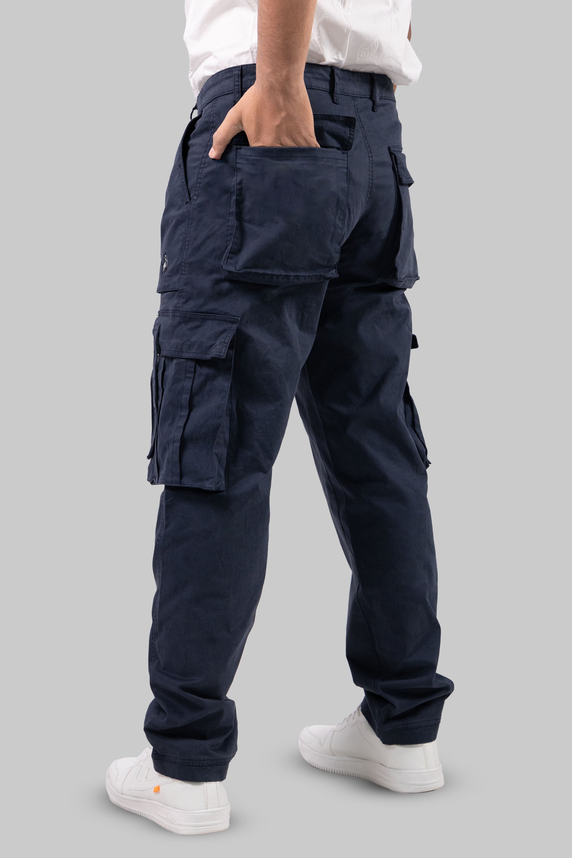 Tactical Navy Blue Multi-Pocket Cargo Pants
