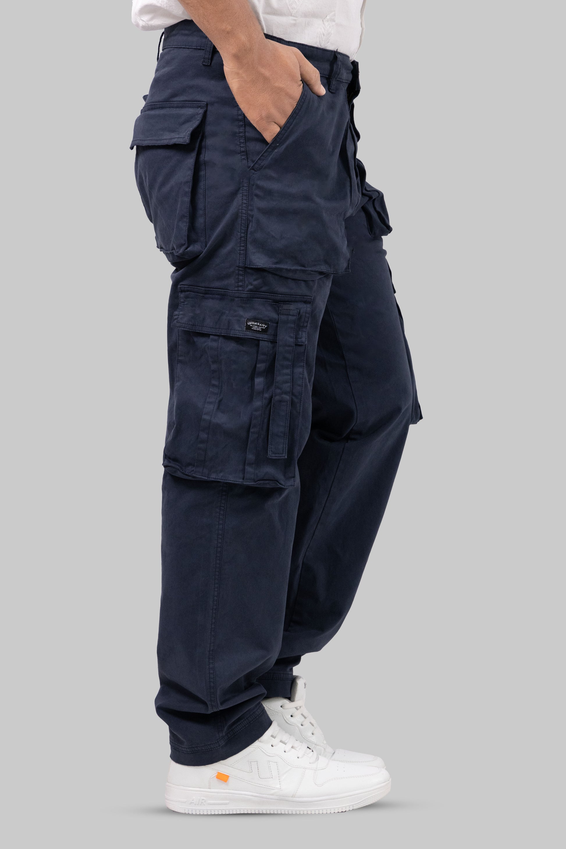Tactical Navy Blue Multi-Pocket Cargo Pants