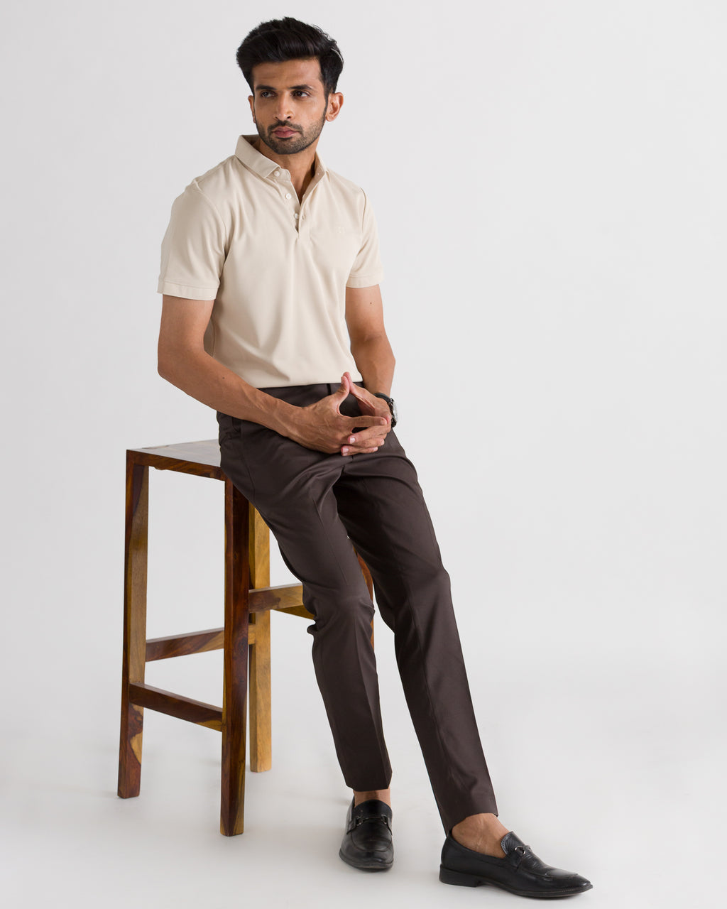 Cream Polo Look