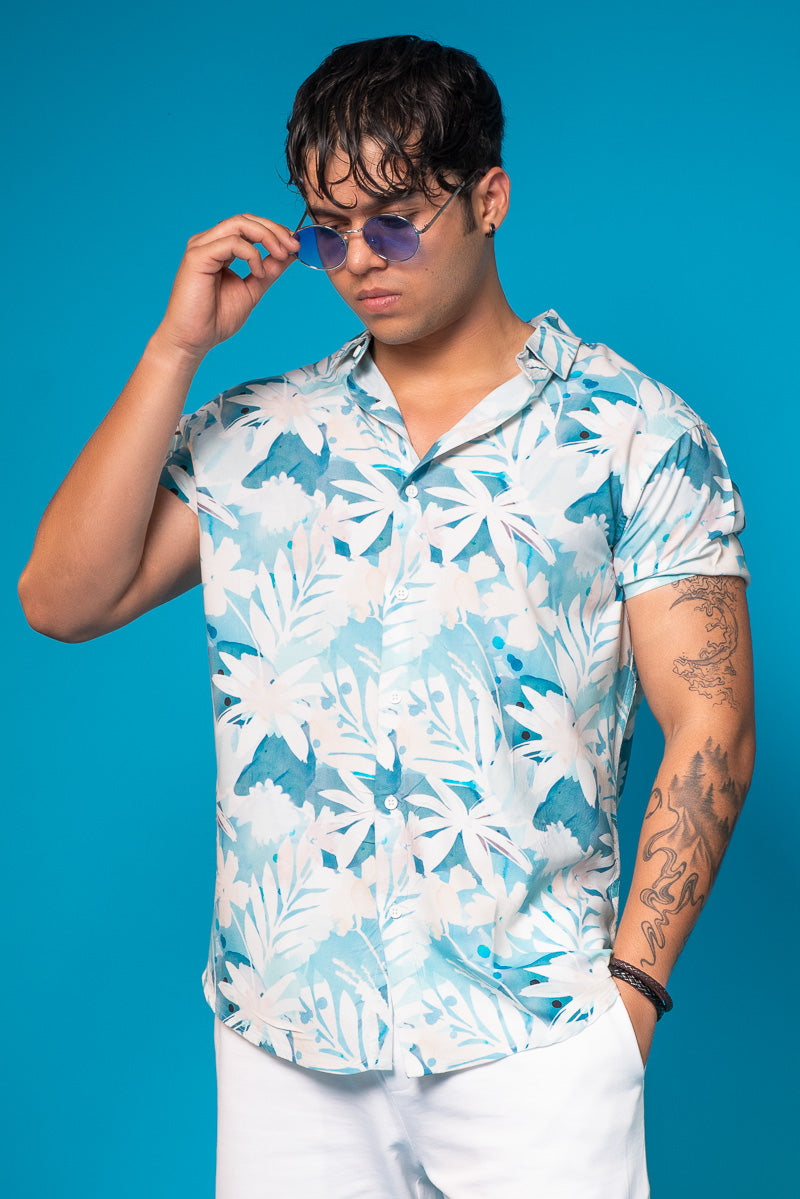 Ocean Breeze Leaf Shirt