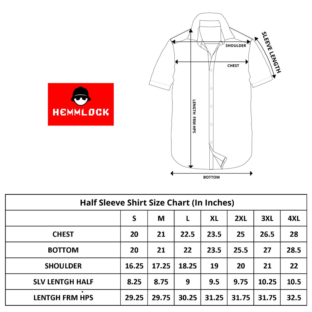 Size chart for Azure Breeze Stripe Shirt